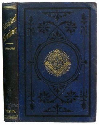 1888 Freemasonry Masonic Illustrated Guide Monitor Illuminati Occult Old Antique