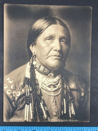 Antique 1906 George Cornish Collotype Of Otoe Indian Woman