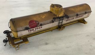 Vintage 1950s Athearn Ho Scale Metal Roller Freight Tank Car,  Weathered Project
