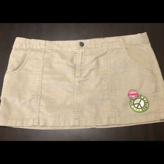 Vintage Y2k Pink By Victoria’s Secret Corduroy Mini Skirt 8 With Patches