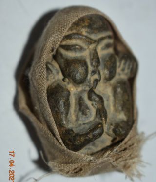Pre Columbian Peru Inca Stone Amulet 3 " Prov