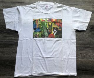 Roy De Forest Country Dog Gentleman Vintage T Shirt Men Sz Xl 1992