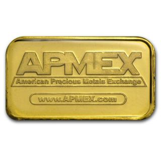 5 Gram APMEX 24 Karat Pure Gold Bar in Assayed T.  E.  P.  Case 4