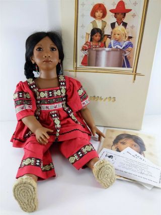 Annette Himstedt Signed 1994/95 Panchita Children Together Doll W Box