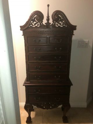 Vintage Antique Chest Of Drawers Lingerie? Victorian ? Circa 1880 ? Queen Anne ?