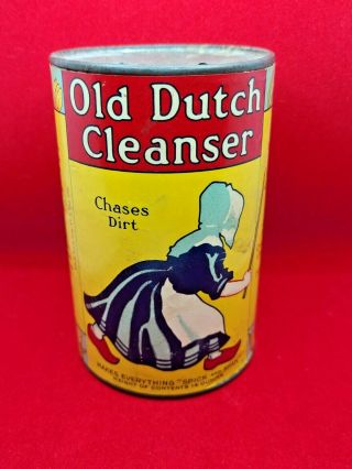 Antique Old Dutch Cleanser Tin Cudahy Soap U.  S.  A.