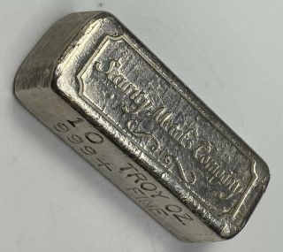 10 Ozt Security Metals Company Ten Ounce Extremely Rare.  999,  Silver Bar Kit Kat