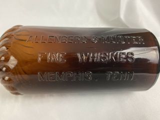 Antique Allenberg & Meister Whiskey Bottle Memphis Tennessee Memphis Tn
