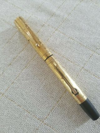 Antique Waterman 18k Gold Filled Lever Fountain Pen 52