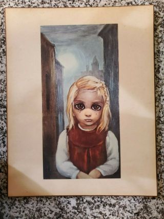 Margaret Keane Big Eyes Rejected Printed On Wood