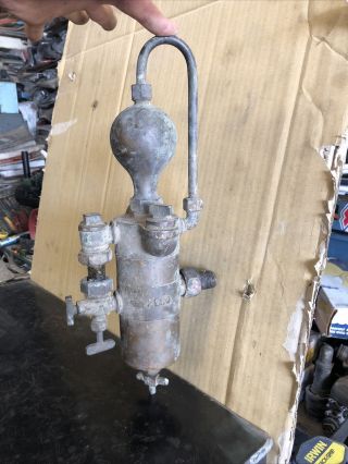 Antique Brass Detroit Zero Lubricator Oiler Hit Miss Steam Engine