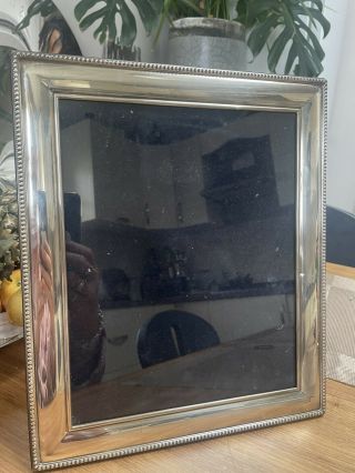 Carrs Sheffield Hallmarked Solid Sterling Silver 925 Large Photo Frame Carr 