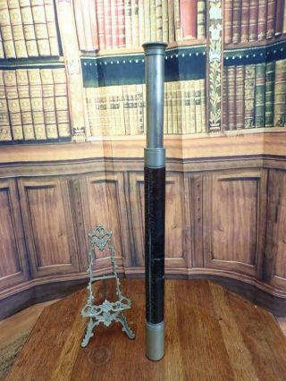 Antique English Optical Telescope T Cooke &sons 3581 Naval Spyglass Office Decor