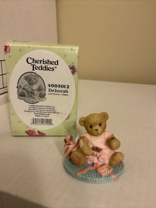 Cherished Teddies “deborah” 2006 Club Exclusive Mini Figurine 4005012 (gb2) Box