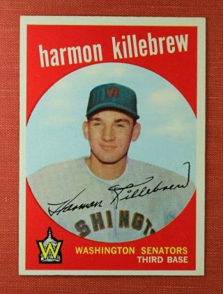 ∎ 1959 Topps Baseball Card Harmon Killebrew High 515 Near - Card