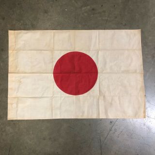 1950s Antique Japan Flag 2 Ft X 3 Ft