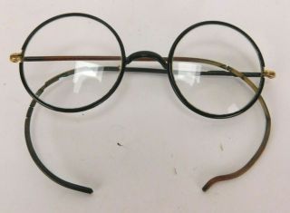 Vintage John Lennon Style Round Black Bifocal Eyeglasses