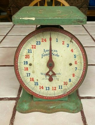 American Family Antique Scale In Very