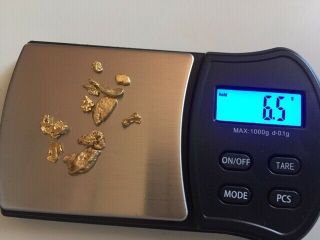 Alaskan Gold Nuggets,  6.  5 Grams,  12 - Ruff Round Nuggets,  Good Gold