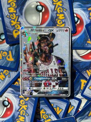 Michael Jordan 23 Special Holographic Pokemon Collective Trading Card