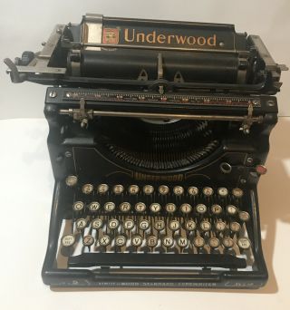 Antique Underwood No.  3 Standard 14 " Typewriter