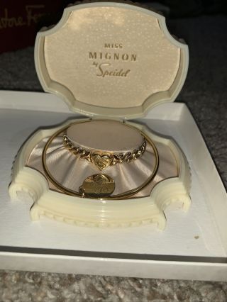 Antique Miss Mignon Speidel Heart Baby Child Expansion Bracelet Adult Bracelet