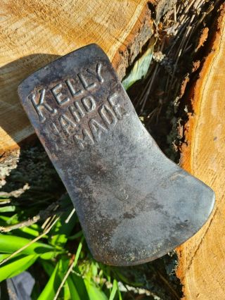Kelly Hand Made Raised Letters Antique Axe