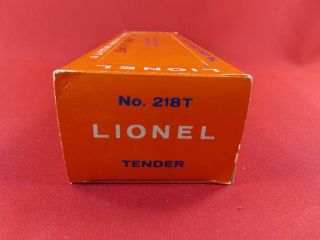 Lionel Postwar Empty Boxes 218t Santa Fe Trailer Unit Box Only