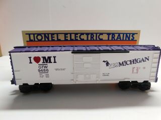O Scale - Lionel - I Love Michigan Box Car Train 6 - 9486