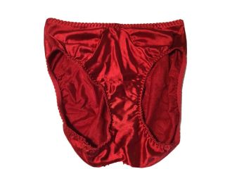 Olga Vintage Satin Underwear Style 20005 Size Medium Red