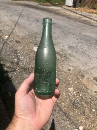 Antique Biedenharn Candy Co.  Bottle Vicksburg Miss Soda Embossed Soda Bottle 2