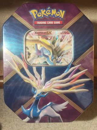 Legacy Pokémon Collectable Trading Card Game Xerneas Ex With Tin Container