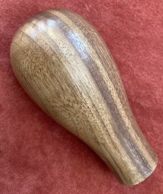 A Superior Stick Handle In Black Walnut Wood.