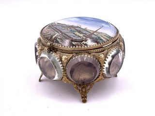 Rare Boîte Coffret à Bijoux Napoléon Iii Exposition Paris 1900 Antique Jewel Box
