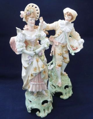 Volkstedt Rudolstadt Antique Dresden Quality Porcelain Figurines