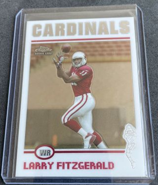Larry Fitzgerald 2004 Topps Chrome 215 Rookie Rc