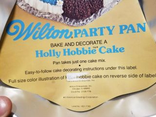 Vintage 1975 Vintage Wilton American Greetings Holly Hobbie Cake Pan Jello Mold 3