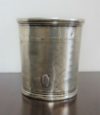 Antique JACCARD & CO - ST.  LOUIS Julep Cup (circa 1840 ' s) COIN SILVER no mono 2