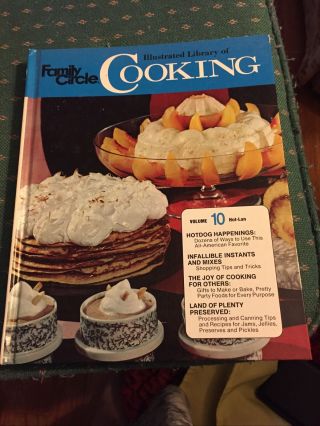 Vintage Family Circle Illustrated Library Of Cooking 1972 Volume 10 (hot - Lan)