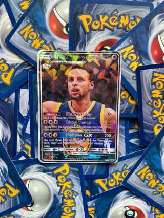 Stephen Curry Special Holographic Pokemon Collective Gx Trading Card