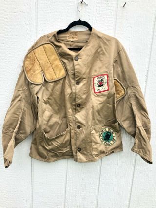 Vintage 10 - X Imperial Reeves Army Twill Shooting Jacket Sz46 W/patches -