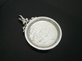 Sterling Silver Kintyre Agricultural Society Medal 1902,  Best Blackfaced Sheep 2
