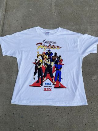 Vintage 1995 Sega Genesis 32x Virtua Fighter Promo T - Shirt Xl