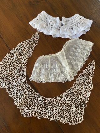 Vintage Victorian Lace Collars Set Of 3 (24)