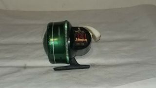 Vintage Johnson Sabra Model 130 - A Push Button Spincast Reel Made In The U.  S A.