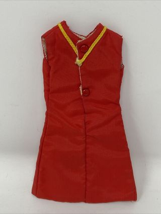 Vintage Barbie Clone Clothes Tagged TINA Oleg CASSINI Doll RED DRESS 2