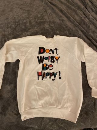 Bob Marley Don’t Worry Be Happy Men’s Sweater Size Xl