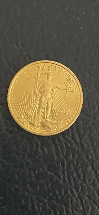 2005 American Gold Eagle $5 1/10oz Gold