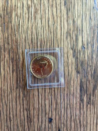 1/10 Oz 1987 Canadian Gold Maple Leaf $5 Coin Gem Bu