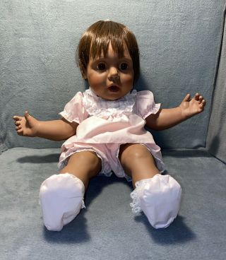 1985 Hasbro Real Baby J Turner Doll Tagged Clothing African American - Adorable